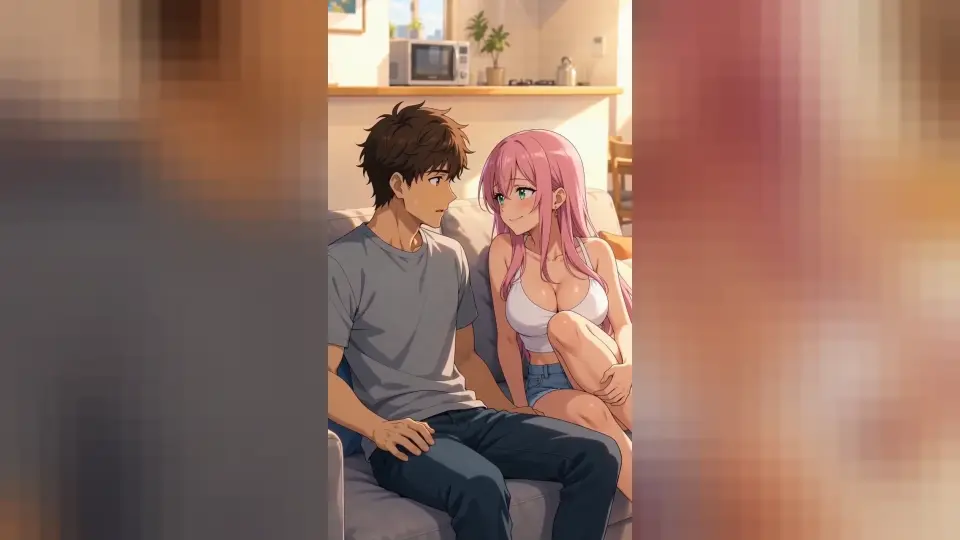One Bed With My Roommate – Candy AI uncensored short, episode 1